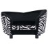 Sofá para perros felpa negro 68x38x38