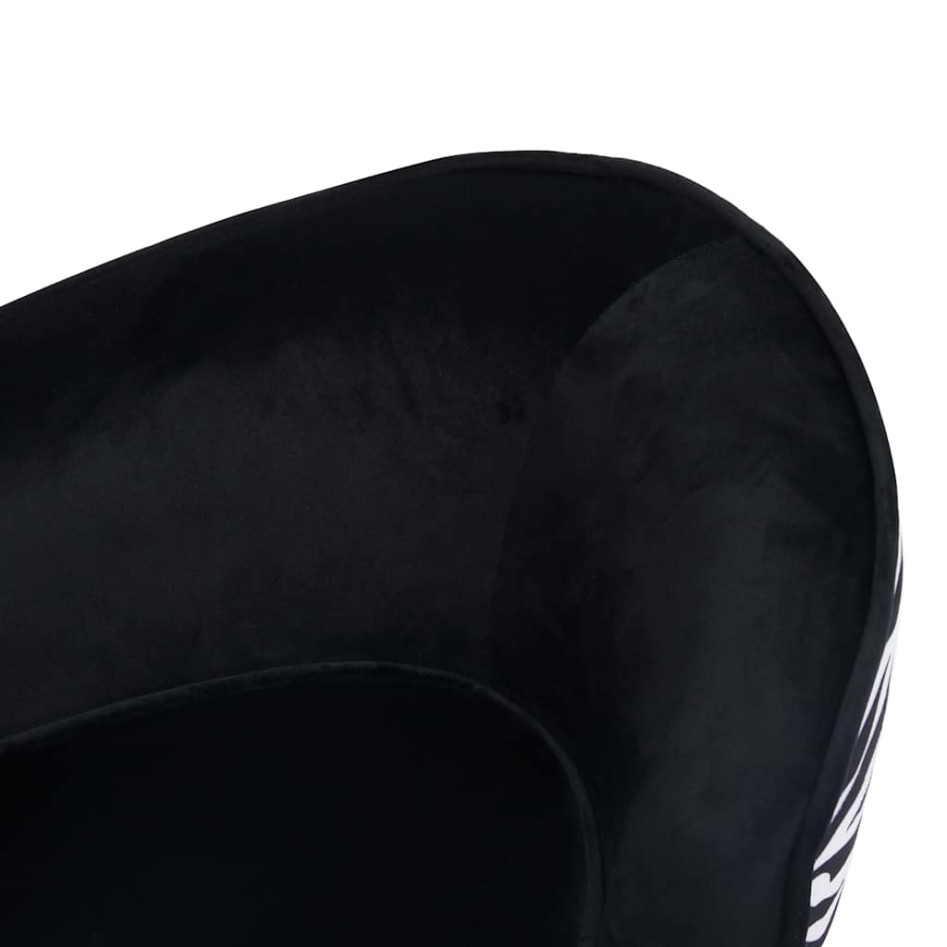 Sofá para perros felpa negro 68x38x38