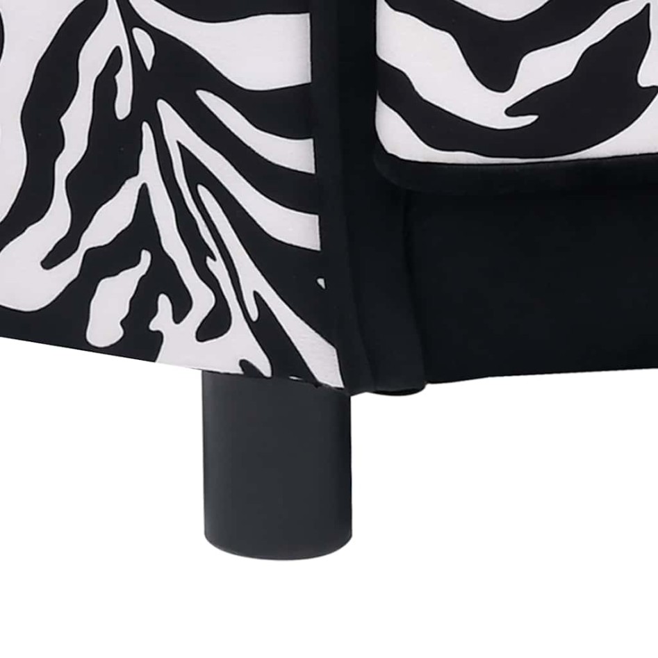 Sofá para perros felpa negro 68x38x38