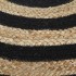Puf hecho a mano negro 45x30 cm