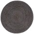 Puf hecho a mano gris oscuro 45x30 cm