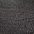 Puf hecho a mano gris oscuro 45x30 cm