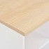 Mesa alta de bar blanco y roble Sonoma 60x60x110