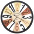 Reloj de pared de metal multicolor 60