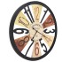 Reloj de pared de metal multicolor 60