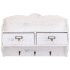 Perchero de pared de madera blanco 50x10x34