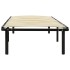 Estructura de cama sin colchón metal negro 100x200