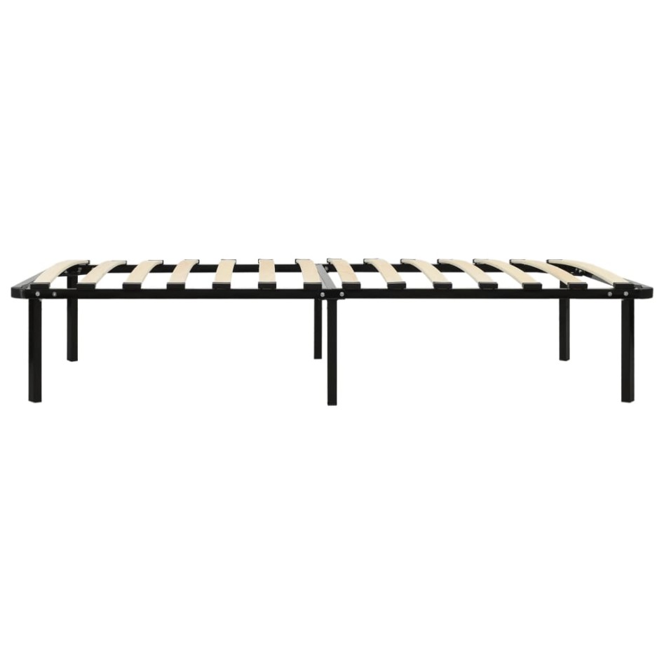 Estructura de cama sin colchón metal negro 100x200