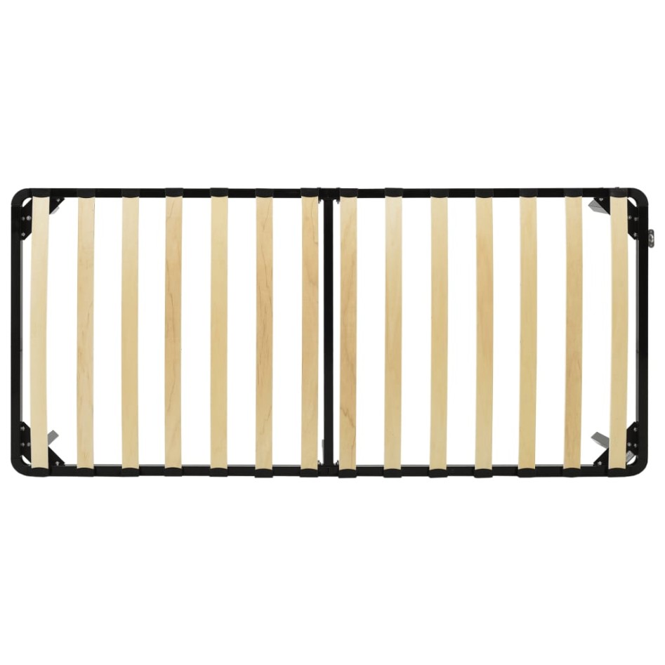 Estructura de cama sin colchón metal negro 100x200