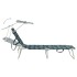 Tumbona plegable con toldo aluminio estampado de
