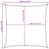 Toldo de vela HDPE verde claro 160 g/m² 5x5