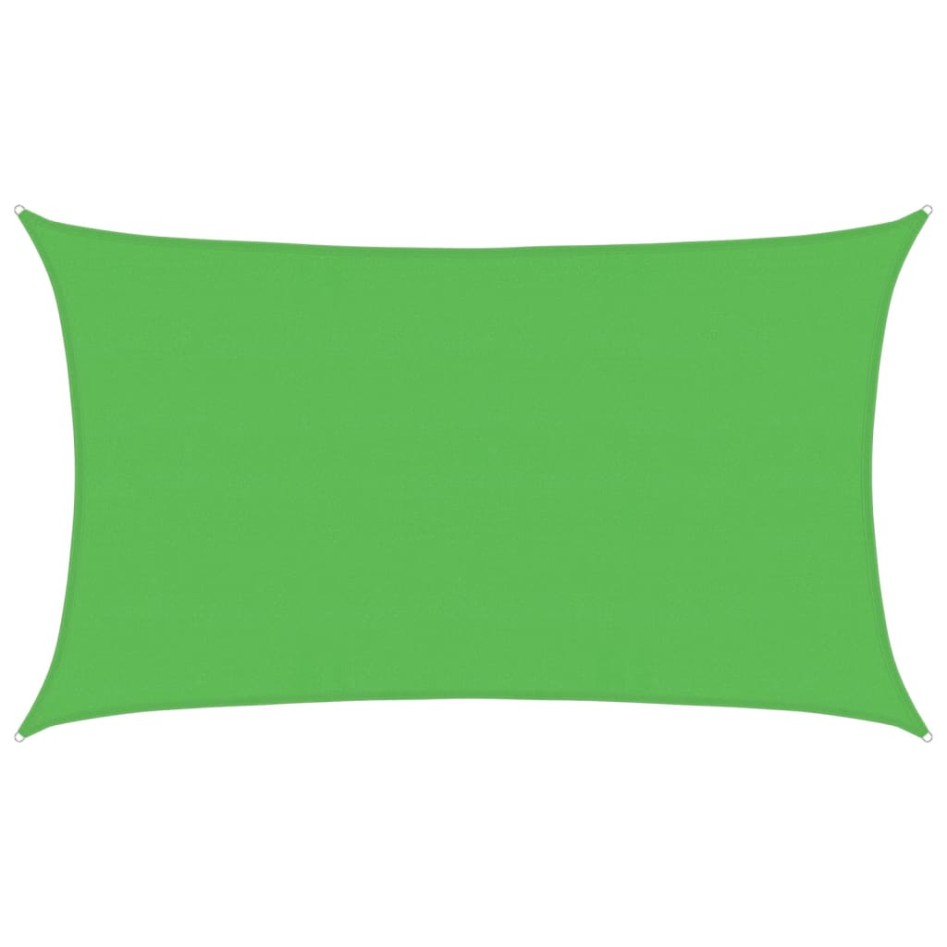 Toldo de vela HDPE verde claro 160 g/m² 5x8