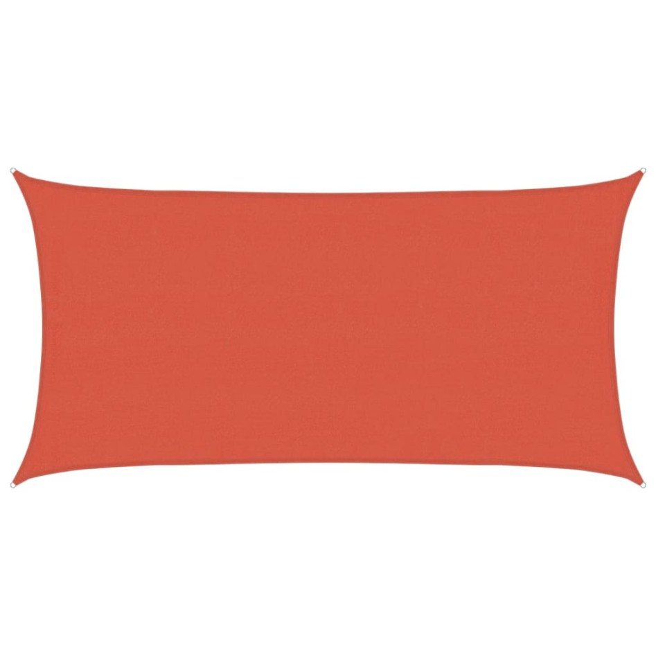 Toldo de vela HDPE terracota 160 g/m² 4x7
