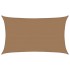 Toldo de vela gris taupe HDPE 160 g/m² 5x8