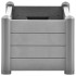 Arriate de jardín PP gris piedra 100x43x35