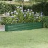 Jardinera arriate acero recubrimiento polvo verde 224x40x36