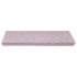 Alfombrilla autoadhesiva escalera sisal 15 uds rosa 65x21x4