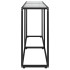 Mesa consola vidrio templado transparente 160x35x75,5