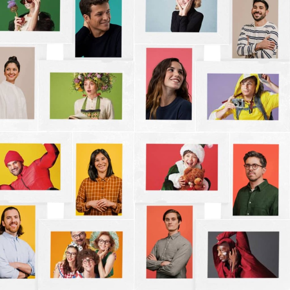 Marco de fotos collage para foto de 4x (13x18 cm) blanco