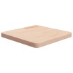 Tablero de mesa cuadrada madera roble sin tratar 50x50x4 cm