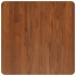 Tablero de mesa cuadrada madera roble marrón oscuro