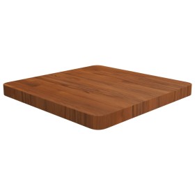 Tablero de mesa cuadrada madera roble marrón oscuro 50x50x4