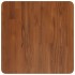 Tablero de mesa cuadrada madera roble marrón oscuro 50x50x4