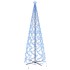 Árbol de Navidad cónico 1400 LED azul 160x500