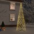 Árbol de Navidad cónico 1400 LED blanco cálido 160x500