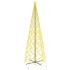 Árbol de Navidad cónico 1400 LED blanco cálido 160x500