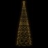 Árbol de Navidad cónico 1400 LED blanco cálido 160x500