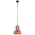Lámpara colgante industrial redonda multicolor E27 25 W 30