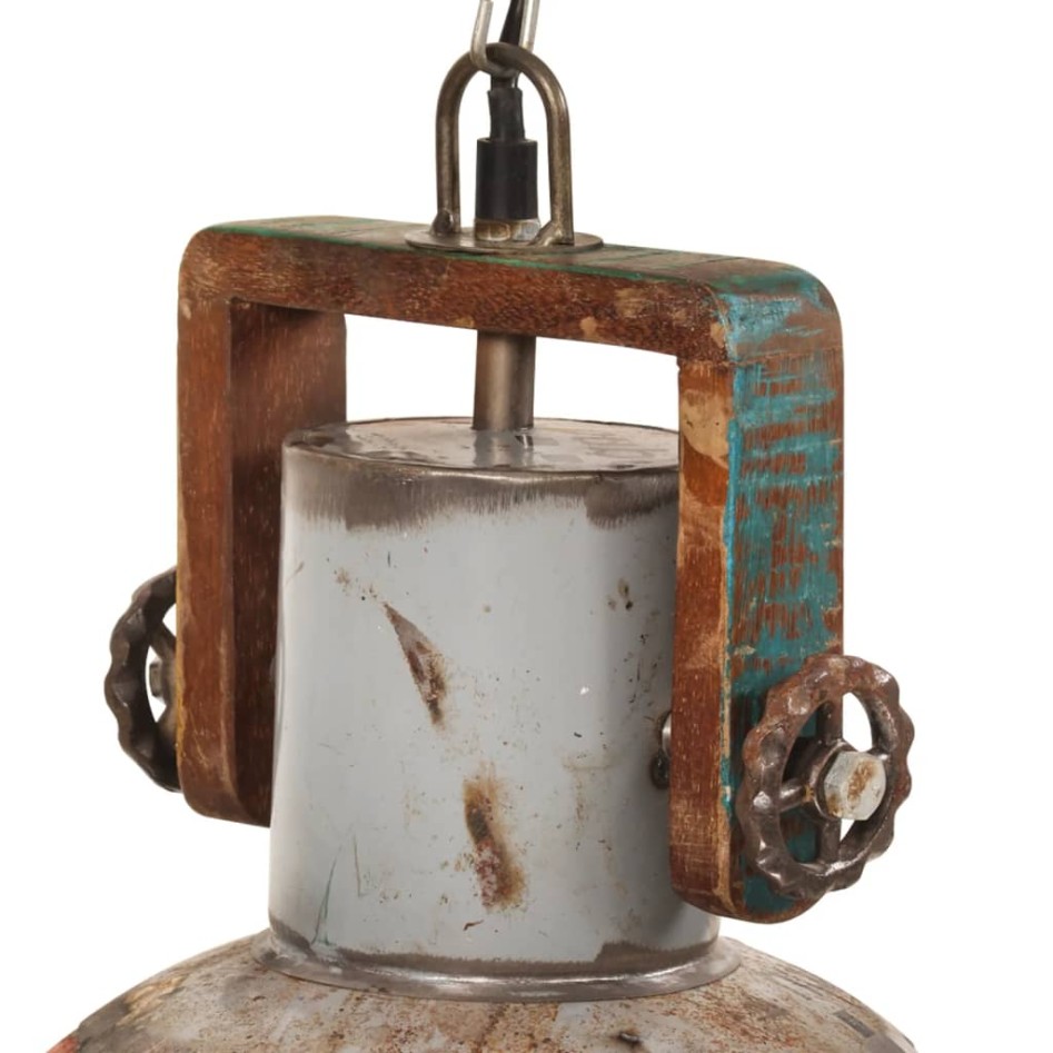 Lámpara colgante industrial redonda multicolor E27 25 W 30