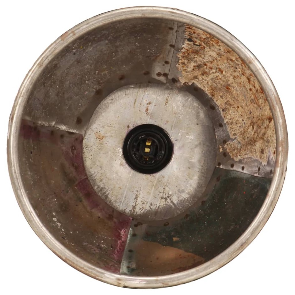 Lámpara colgante industrial redonda multicolor E27 25 W 30