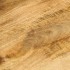 Mesa de centro con 2 alturas acero y madera mango 100x55x38