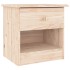 Mesita de noche ALTA madera maciza de pino 41x35x41