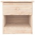 Mesita de noche ALTA madera maciza de pino 41x35x41
