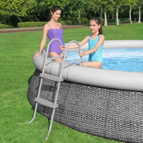 Bestway Escalera para piscina 2 peldaños Flowclear 84