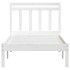 Estructura de cama madera maciza de pino blanco 90x200
