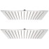Cabezal de ducha efecto lluvia 2 uds acero inoxidable 30x30