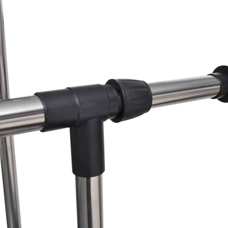 Perchero ajustable para ropa 2 barras 2