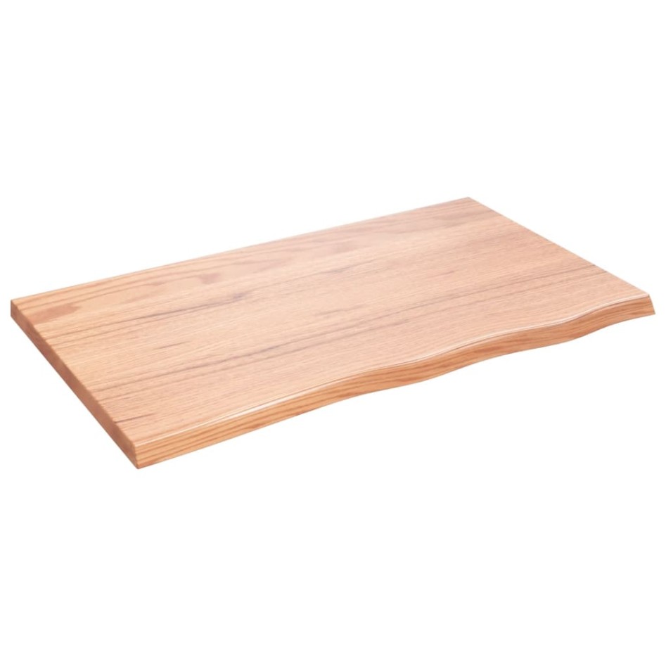 Tablero mesa madera roble tratada marrón claro 100x60x(2-4)