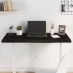 Tablero mesa madera roble tratada marrón oscuro 100x60x(2-4) cm