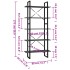 Estantería de 5 niveles madera de ingeniería gris 80x30x175