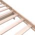 Estructura de cama individual sin colchón madera maciza de