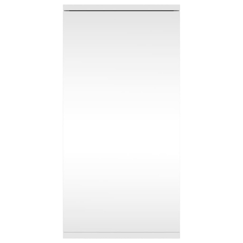Mueble de baño de esquina con espejo blanco 30x24x60