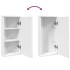 Mueble de baño de esquina con espejo blanco 30x24x60
