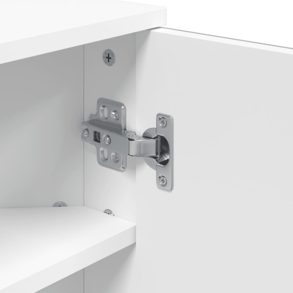 Mueble de baño de esquina con espejo blanco 30x24x60