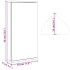 Mueble de baño de esquina con espejo blanco 30x24x60