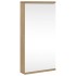 Mueble de baño de esquina con espejo roble 30x24x60